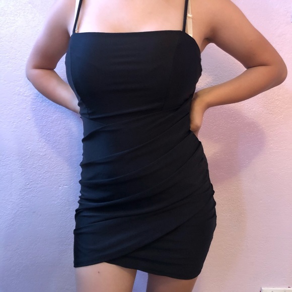 SOLD Black Short Dress - Picture 3 of 4